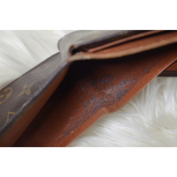 Louis‎ Vuitton Vintage Wallet Trifold Elise Brown Monogram Leather Wallet - Picture 8 of 11